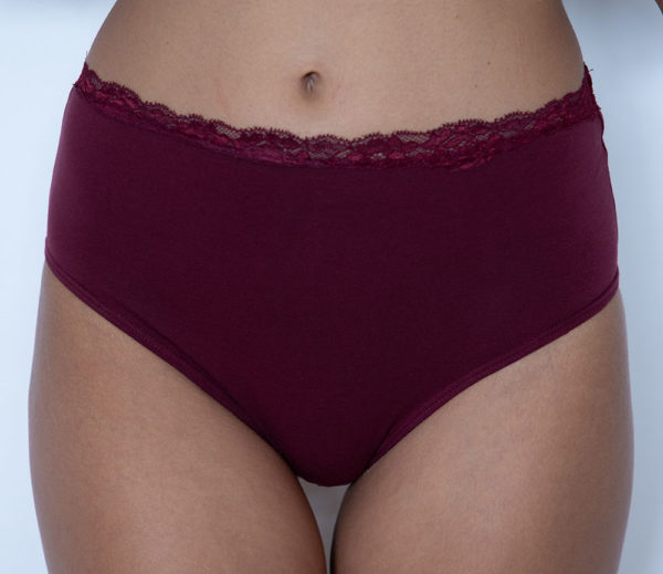 Panty Alta algodón-encaje - Ultimas piezas - Varios colores - Imagen 5